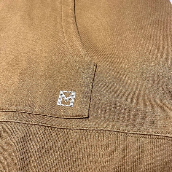 MK Michael Kors Olive Hoodie Sweatshirt Large - Picture 4 of 10